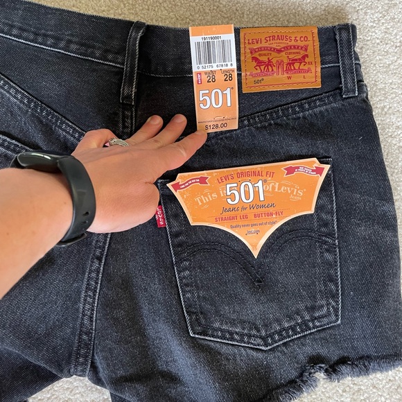 Black Levi’s Denim Shorts - Picture 5 of 8